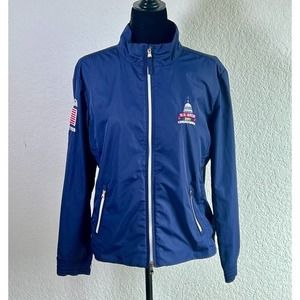 NOS Ralph Lauren Golf Jacket Women's Large Blue Windbreaker‎